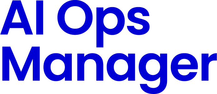 AI Ops Manager ロゴタイプ(ブルー)